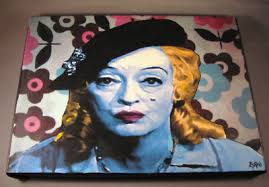 Baby Jane BETTE DAVIS canvas pop painting by Esqui mint
