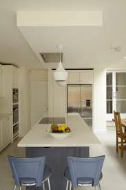 The ceiling above the hob will be 2.8m high, although th. Miele Induction Hob In Island With A Ceiling Extractor Box Above Higham Furniture