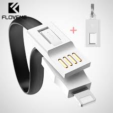 Floveme Mini Keychain Micro Usb Type C Cable Lighting Charger Cable For Iphone Samsung Portable Usb Type C Usb C Cable Accessory Usb Cord Usb Cable For Iphonecable For Micro Usb Aliexpress
