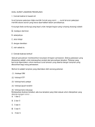Atas perhatiannya saya ucapkan banyak terima kasih. Soal Surat Lamaran Pekerjaan Docx