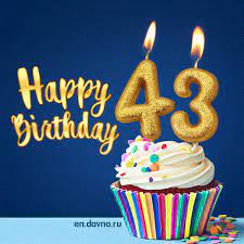 Happy Birthday 43 Years Old Animated Card Download On Funimada Com