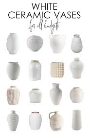 White Ceramic Vase Options Decorating Ideas White Ceramic Vases Ceramic Vases Decor White Vase Decor