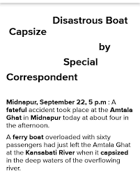 Write A Newspaper Report On A Boat Accident Brainly In