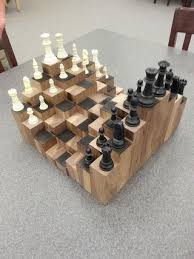 Diy chessboard table (how to make). 3d Chess Board 5 Steps With Pictures Instructables