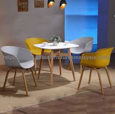 4 dining chairs retro designer style eiffel lounge dining chair x4 (white) €149.00 ludlow small dining set in oak lacquer/white Contemporary Retro Dining Set 5 Piece Dining Set Price Malaysia