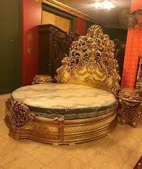 Modernize your bedroom with this special design round bed. Oak Wood Wooden Round Bed For Bedroom Size King Size Rs 375000 Piece Id 22203901262