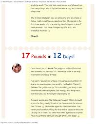 Lose 3 pounds a week diet plan. Free Pdf Download The 3 Week Diet System 2017