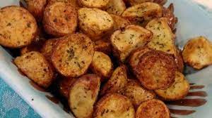 Air Fryer Garlic And Parsley Baby Potatoes Recipe Air Fryer Recipes Healthy Baby Potatoes Stuffed Peppers