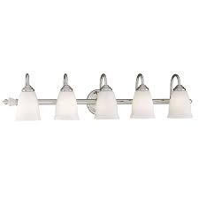 Portfolio Porcelain 5 Light Chrome Modern Contemporary Vanity Light In The Vanity Lights Department At Lowes Com