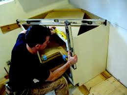 Fill sizable gaps to level base cabinets on an uneven floor or. How To Install Kitchen Cabinets Old House Journal Magazine