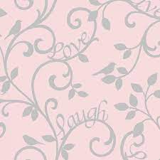 Bird And Butterfly Wallpaper From I Love Wallpaper Love Pink Wallpaper Feature Wallpaper Love Wallpaper