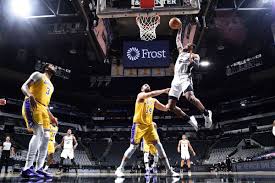 Recent game results height of bar is margin of victory • mouseover bar for details • click for box score • grouped by month Game Preview San Antonio Spurs Vs Los Angeles Lakers Pounding The Rock