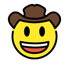 These comical eyeglasses are meant to represent people trying to hide themselves or their intentions. Cowboy Hat Face Emoji Clipart Free Download Transparent Png Creazilla