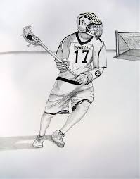 Maybe you would like to learn more about one of these? Lacrosse First Game Drawing By Ralph Blankenship