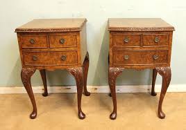 Pair Of Burr Walnut Bedside Chests Drawers Antiques Atlas Walnut Bedside Bedside Chest Chest Drawers Antique