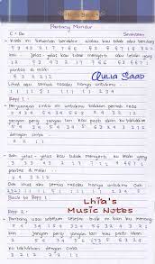 Karena maknanya, kita juga sering mendengar musikalisasi puisi ayah rinto harahap. Not Angka Seventeen Pantang Mundur Lhia S Music Notes