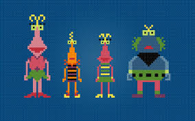 Cat, free cross stitch patterns and charts. Twiddlebugs From Sesame Street Cross Stitch Pattern