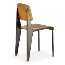 1950), folded sheet steel and molded plywood, 78 × 40 × 41 cm. Sold Price Jean Prouve 1901 1984 July 4 0120 5 00 Pm Cest