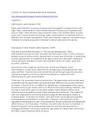 For dissertations, the malaysian theses online (myto) database which record all theses archived by the libraries of malaysian public institutions of higher learning have been utilized. Doc History Of Public Administration In Malaysia Athirah Che Academia Edu