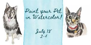 Watercolor Pet Portrait Class