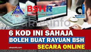Did u got any income statement fr grab? 6 Kod Ini Sahaja Boleh Buat Rayuan Bsh Secara Online Aksesinfo