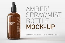 Amber Spray Mist Bottle Mock Up Psd Mockup Free Mockups Psd In 2020 Bottle Mocking Spray