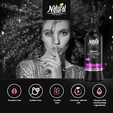 Coconut oil is incredibly versatile. Buy Natural Formula Professional Hair Moisturizer Styling Cream With Coconut Oil For Healthy Frizz Free And Naturally Glowing Curls And Waves Paraben And Sulfate Free 13 5 Fl Oz Online In Turkey B07jw9jbmh