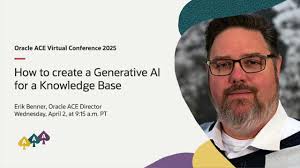 Oracle ACE Virtual Conference: How to create a Generative AI for a  Knowledge Base