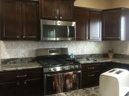 Dark Cabinets And Dyi Mother Of Pearl Kitchen Backsplash Backsplash With Dark Cabinets Trendy Kitchen Backsplash Kitchen Backsplash Designs