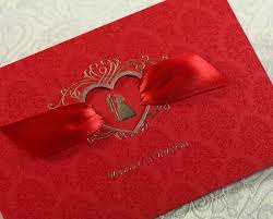Asian Theme Heart Hollow Out Ribbon Red Wedding Invitation Card Chinese Marriage Card Free Custo Red Wedding Invitations Buy Wedding Invitations Marriage Cards