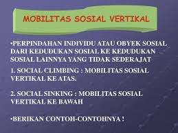 Mobilitas antargenerasi secara umum berarti perpindahan status atau kedudukan yang terjadi dalam dua generasi atau lebih. Mobilitas Sosial Social Mobility Materi Bahasan Ppt Download