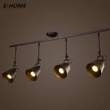 Adjustment Track Lighting Small Angle Retro Industrial Wind Restaurant Bar Clothing Store Led Spotlights E27 1 Track Lighting Led Spotlight Led Accent Lighting