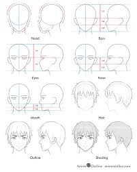 Maybe you would like to learn more about one of these? How To Draw Anime And Manga Male Head And Face Animeoutline Anime Face Drawing Manga Drawing Tutorials Manga Drawing