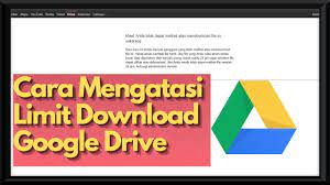 Di halaman akun google drive milikmu, klik kanan pada file tersebut kemudian pilih menu 'buat salinan'. Trik Terbaru 2021 Cara Mengatasi Limit Download Google Drive Youtube