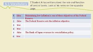 It advances short term loans to the government in anticipation of collection of taxes or the raising of loans from the public. Unit 6 Central Banks Skills Focus Reading Locating