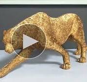 Amazon.com: Esculturas de guepardo africano, decoración de ...