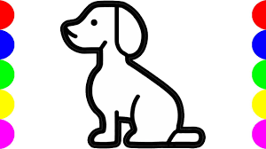 Another free animals for beginners step by step drawing video tutorial. Dog Drawing Pictures Easy Art For Kids Coloring Clipart Art Jolly Toy Youtube
