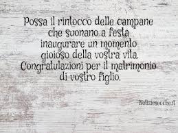 Dec 05, 2019 · solitamente, quest'attenzione da parte degli sposi evita un bel grattacapo in merito a cosa regalare. Frasi Di Auguri Per I Genitori Degli Sposi 70 Dediche Da Condividere Notiziesecche Frasi Aforismi E Citazioni