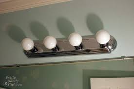 Changing Out A Light Fixture Bye Bye Hollywood Strip Light Pretty Handy Girl