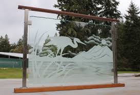 Decking stain garden furniture treatment. Custom Clearview Etched Glass Railing System