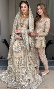 Valima Bride With Her Sister Brides Dress By Elan Bridal Dresses Pakistan Latest Bridal Dresses Pakistani Bridal Couture