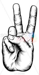 Black And White Peace Sign Fingers Stock Illustration Of Hand V For Victory Peace Sign In Woodcut Style Peace Sign Drawing Peace Sign Hand Peace Sign
