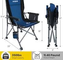 Amazon.com : XGEAR Portable Camping Chair for Adutls - Heavy ...