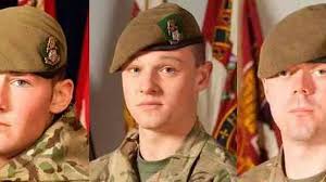 Pte Anton Frampton, Cpl Jake Hartley and Pte Daniel Wilford
