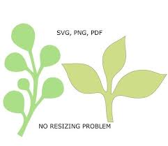 Branches Svg Pdf Png Dxf Paper Flower Leaves Svg Rose Leaves Etsy Leaf Template Leaf Template Printable Paper Flower Template