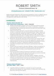 Do you need to hire. Finance Administrator Resume Samples Qwikresume