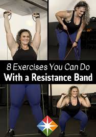 8 Effective Exercises You Can Do With 1 Resistance Band Senior Fitness Resistance Band Exercise