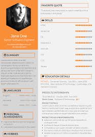 an eye catchy cv template well suited