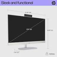HP All-in-One 24-cr0026ne PC (2023) NEW 13Gen Intel Core i5 10-Cores w/ 24" IPS Full HD 99% sRGB Display - Black