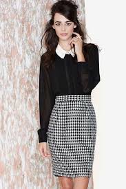 Black And White Houndstooth Skirt Outfit Vintage Hound Me Skirt Houndstooth Skirt Outfit Fashion Vintage Skirt
